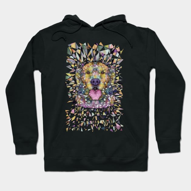 rainbow dog Hoodie by Ancello